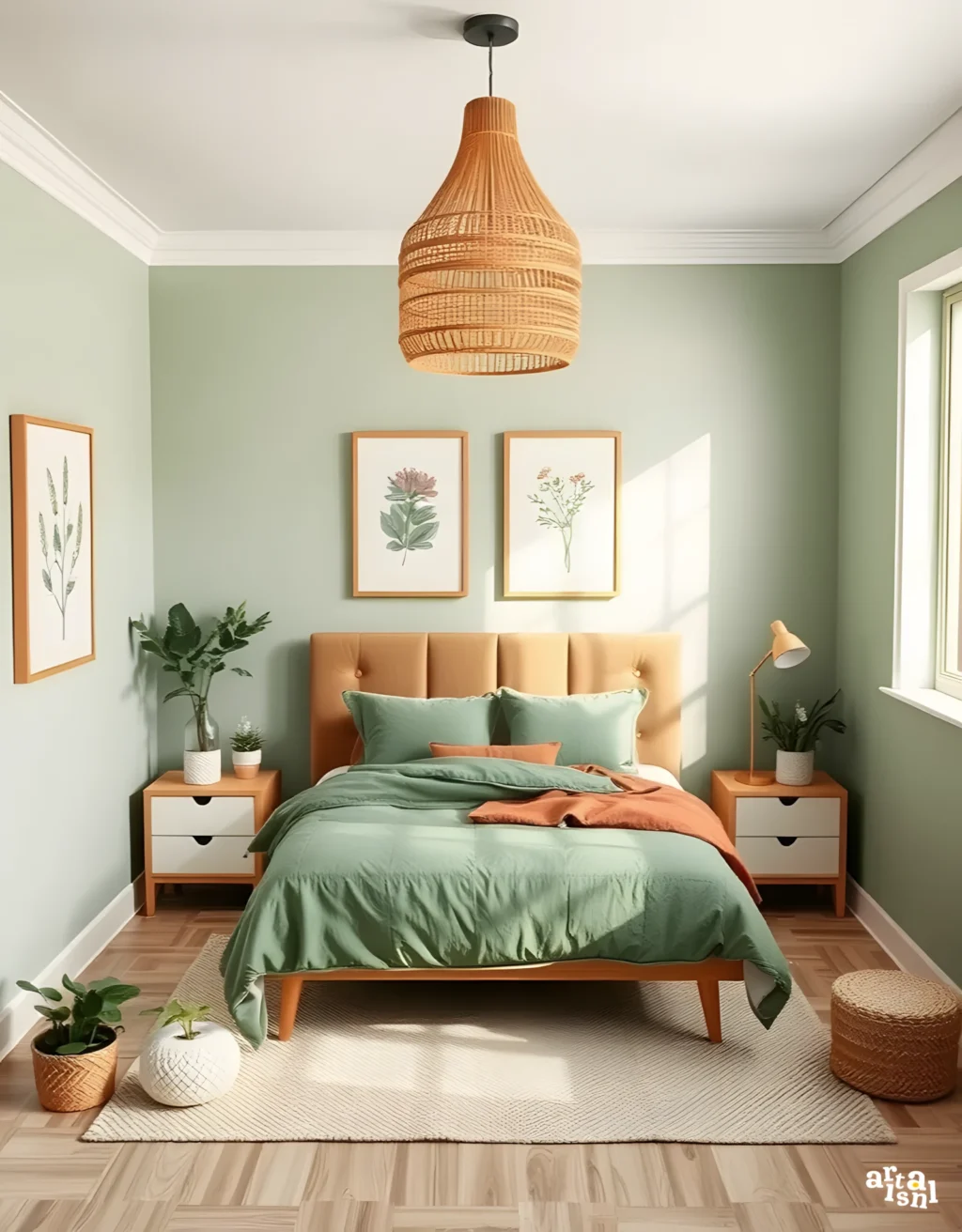 35+ Serene Earthy Green Bedroom Ideas You Must See