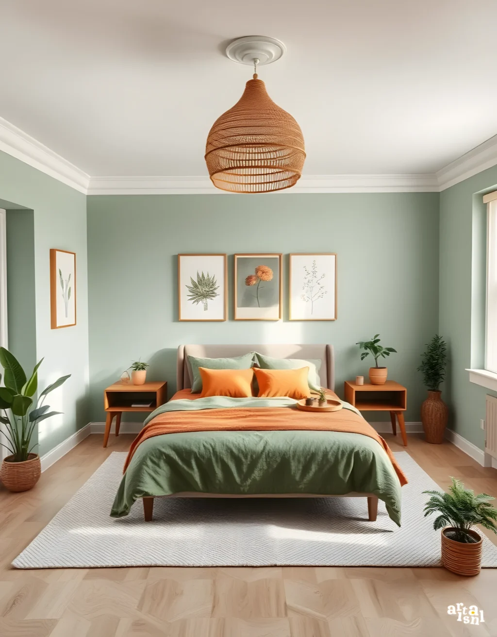 35+ Serene Earthy Green Bedroom Ideas You Must See