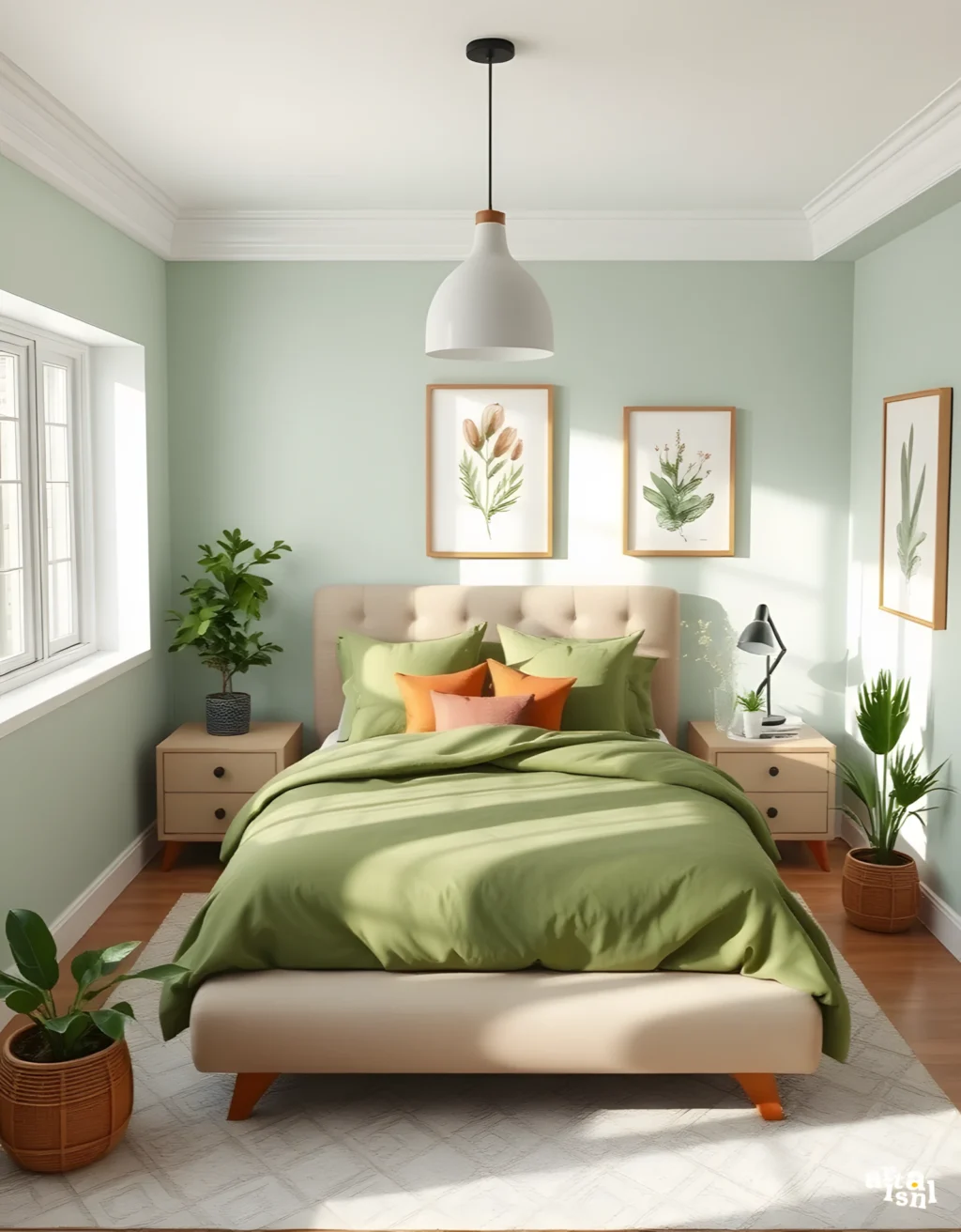 35+ Serene Earthy Green Bedroom Ideas You Must See