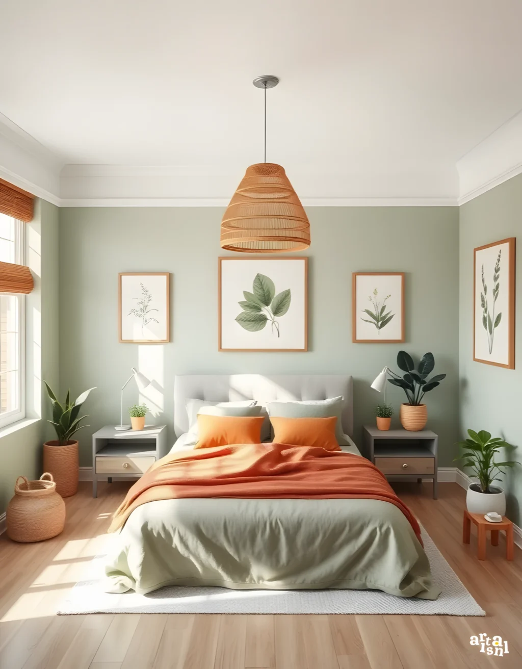 35+ Serene Earthy Green Bedroom Ideas You Must See