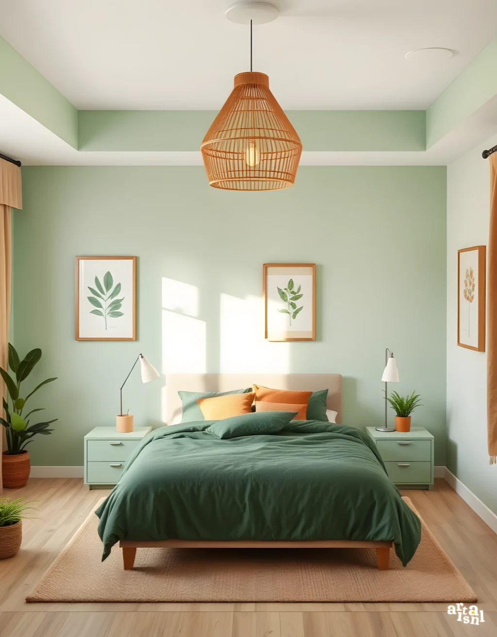 35+ Serene Earthy Green Bedroom Ideas You Must See