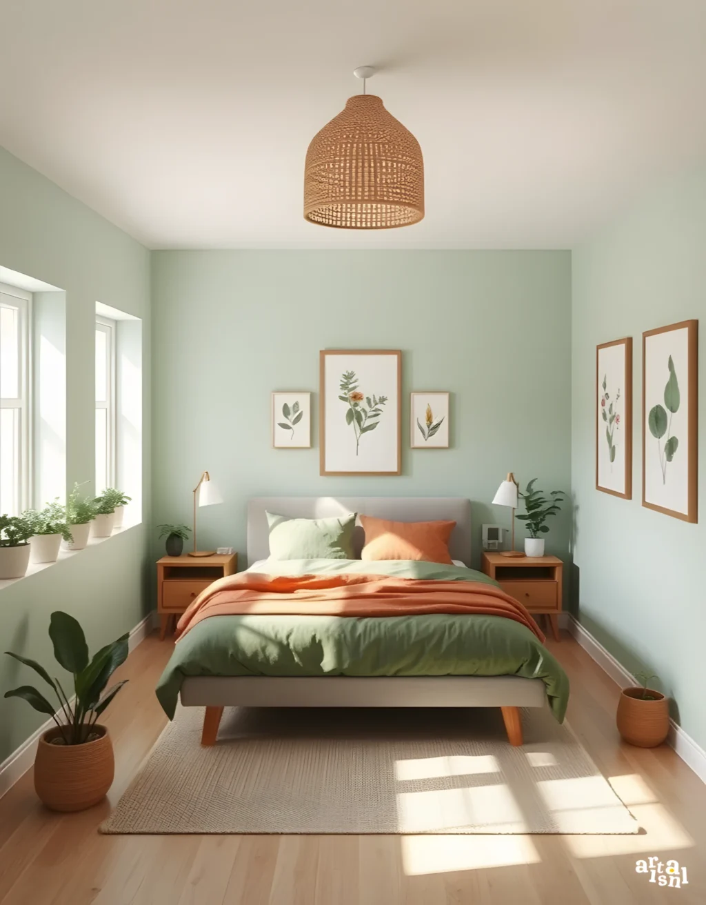 35+ Serene Earthy Green Bedroom Ideas You Must See