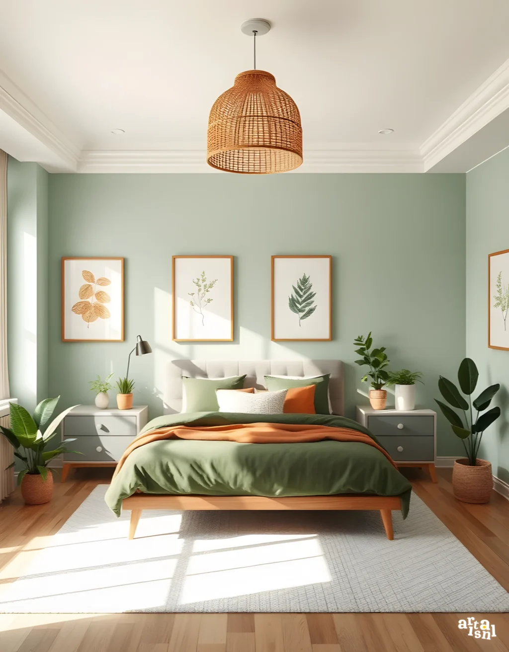 35+ Serene Earthy Green Bedroom Ideas You Must See