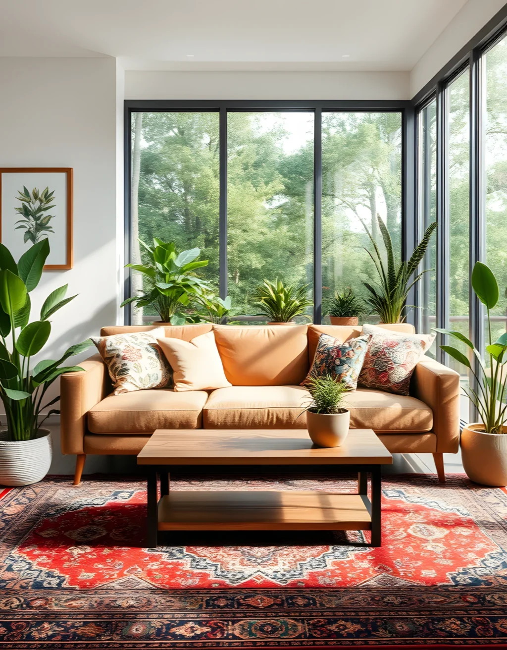 35 Stylish Ways to Decorate Your Living Room Using Natural Light and Earthy Tones