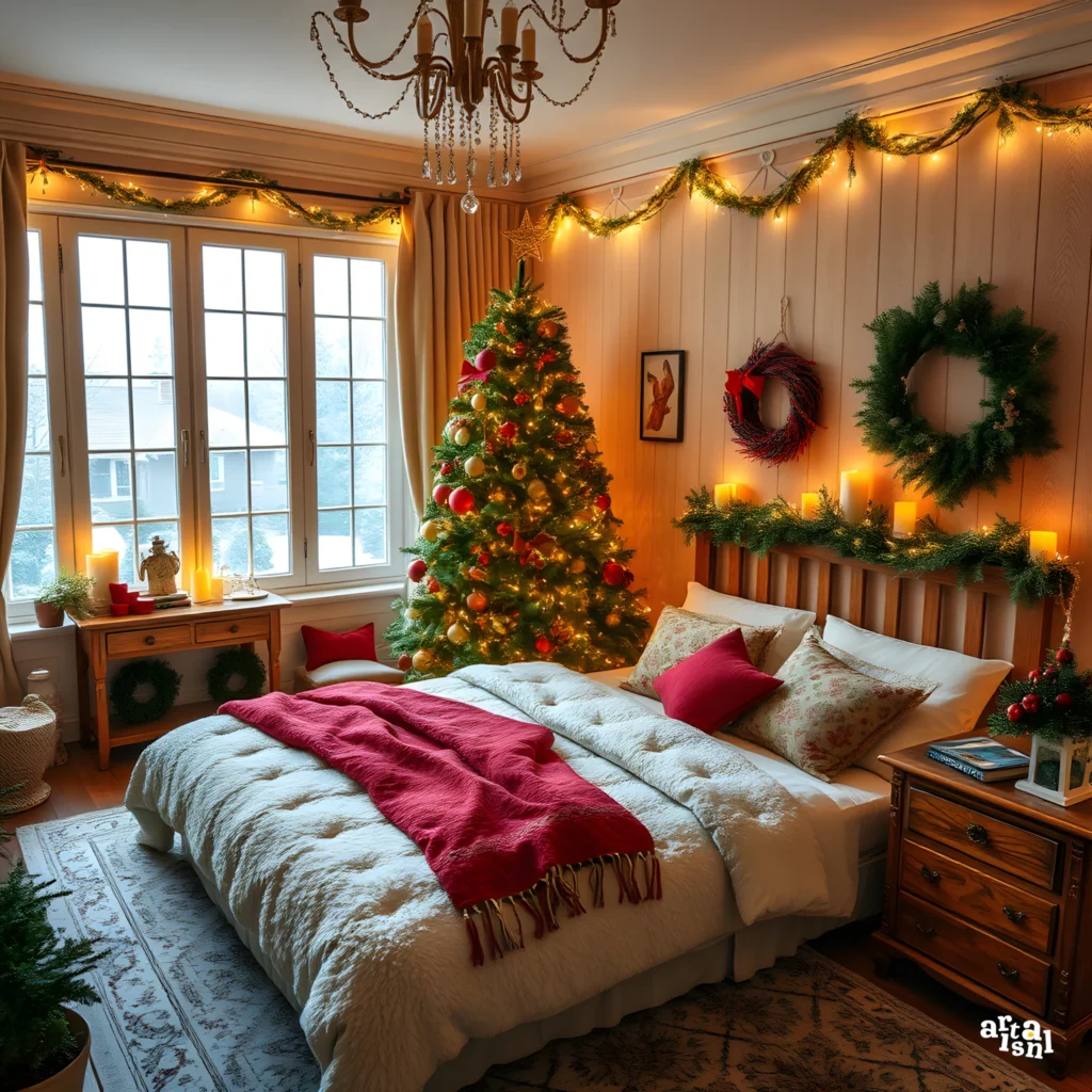 Christmas-Themed Wall Art Bedroom Decor Artisanal Home Goods-14