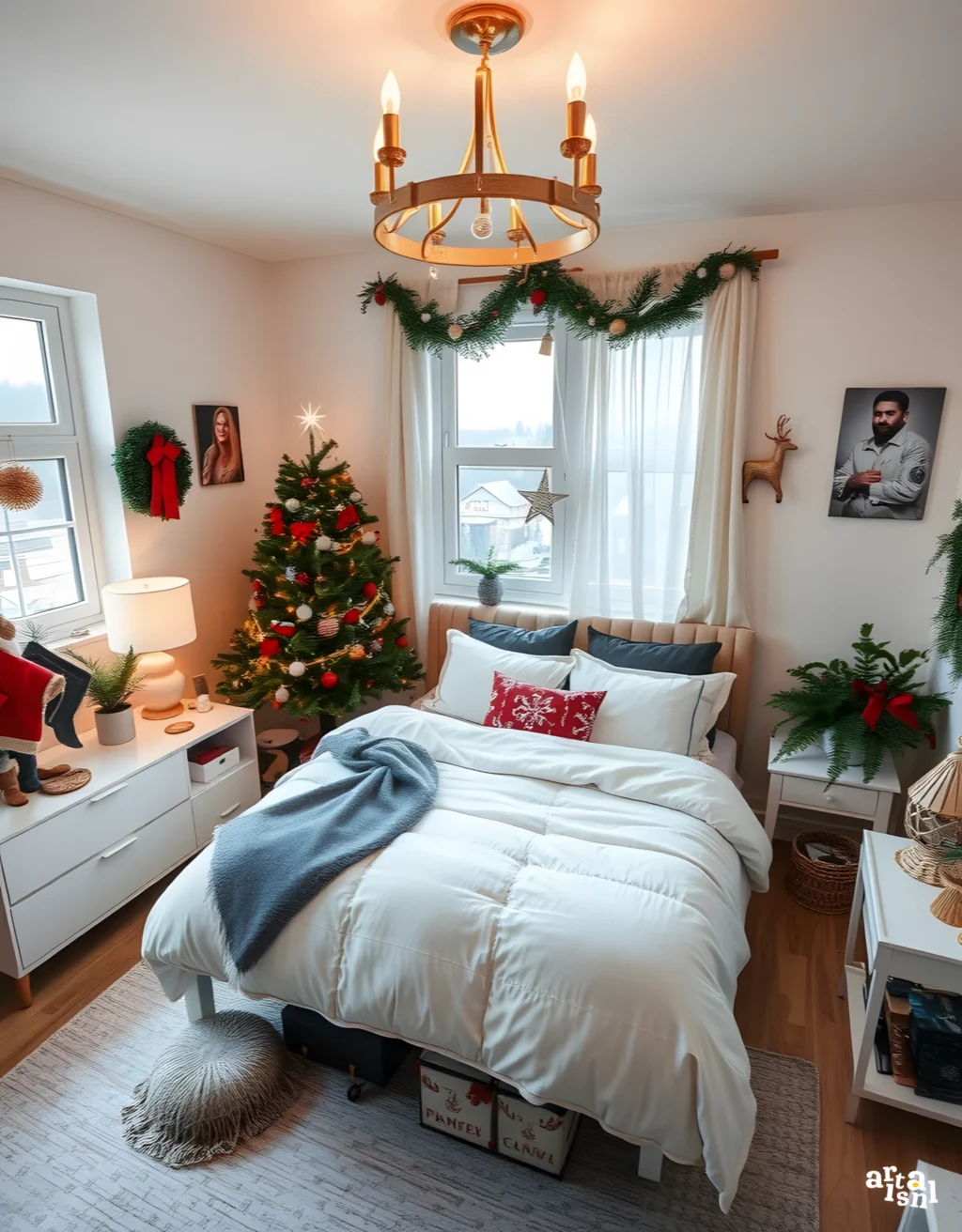 Classic Christmas Cozy Bedroom Artisanal Home Goods-1