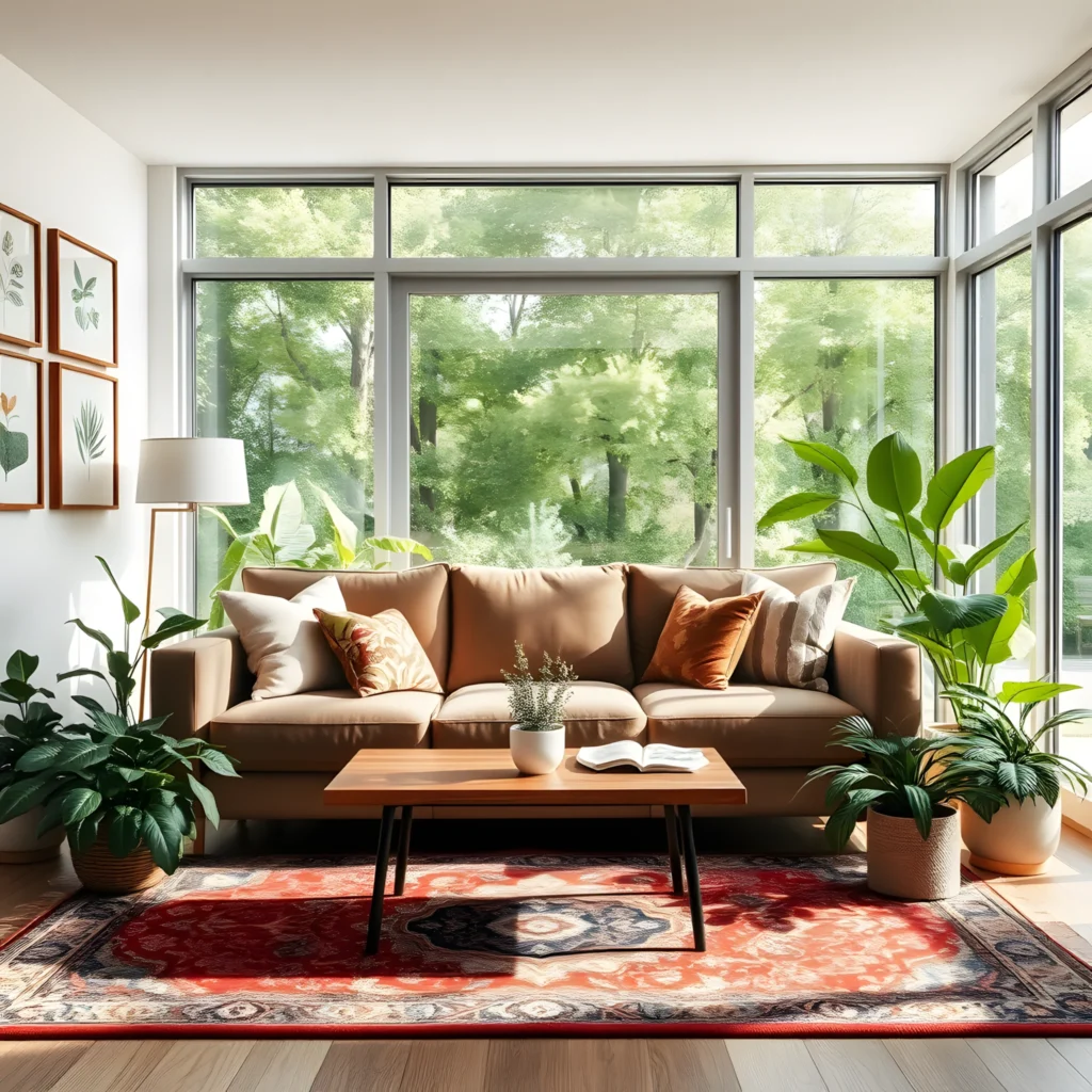 35 Stylish Ways to Decorate Your Living Room Using Natural Light and Earthy Tones