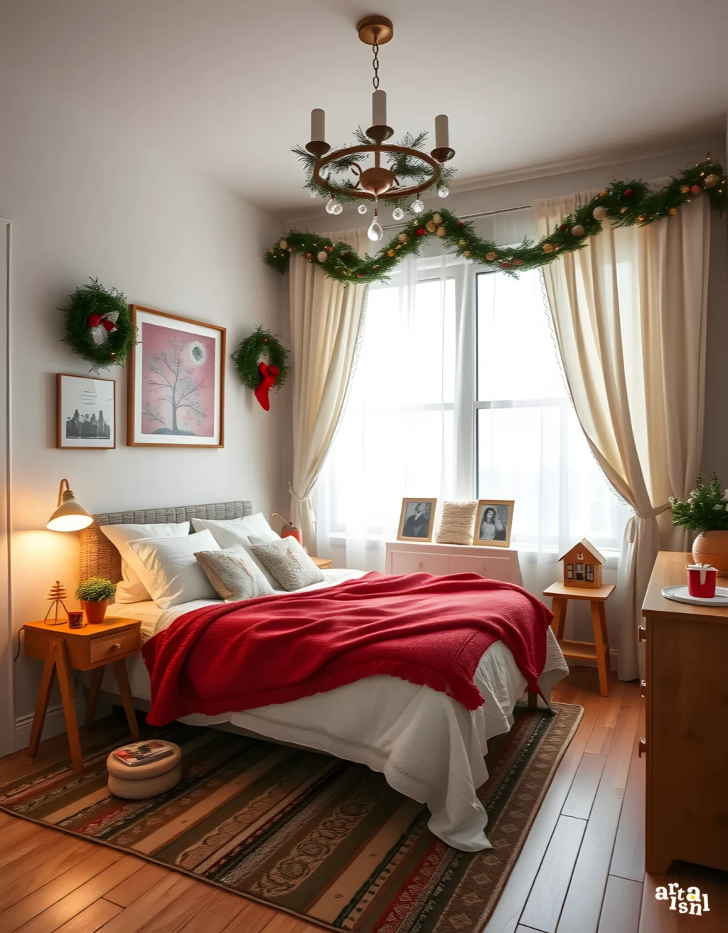 Rustic Christmas Cozy Bedroom Artisanal Home Goods-3