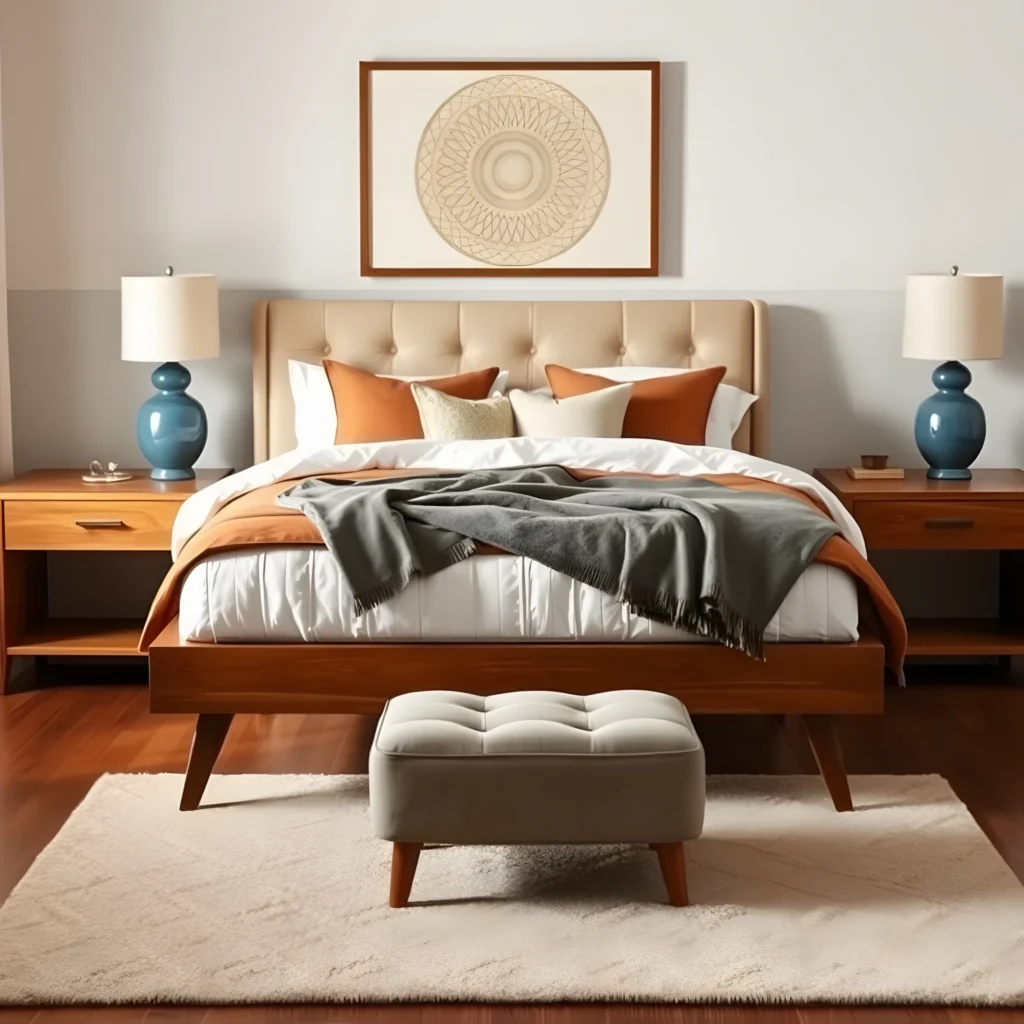 The Perfect Mid-Century Bedroom Palette Artisanal Home Goods-10