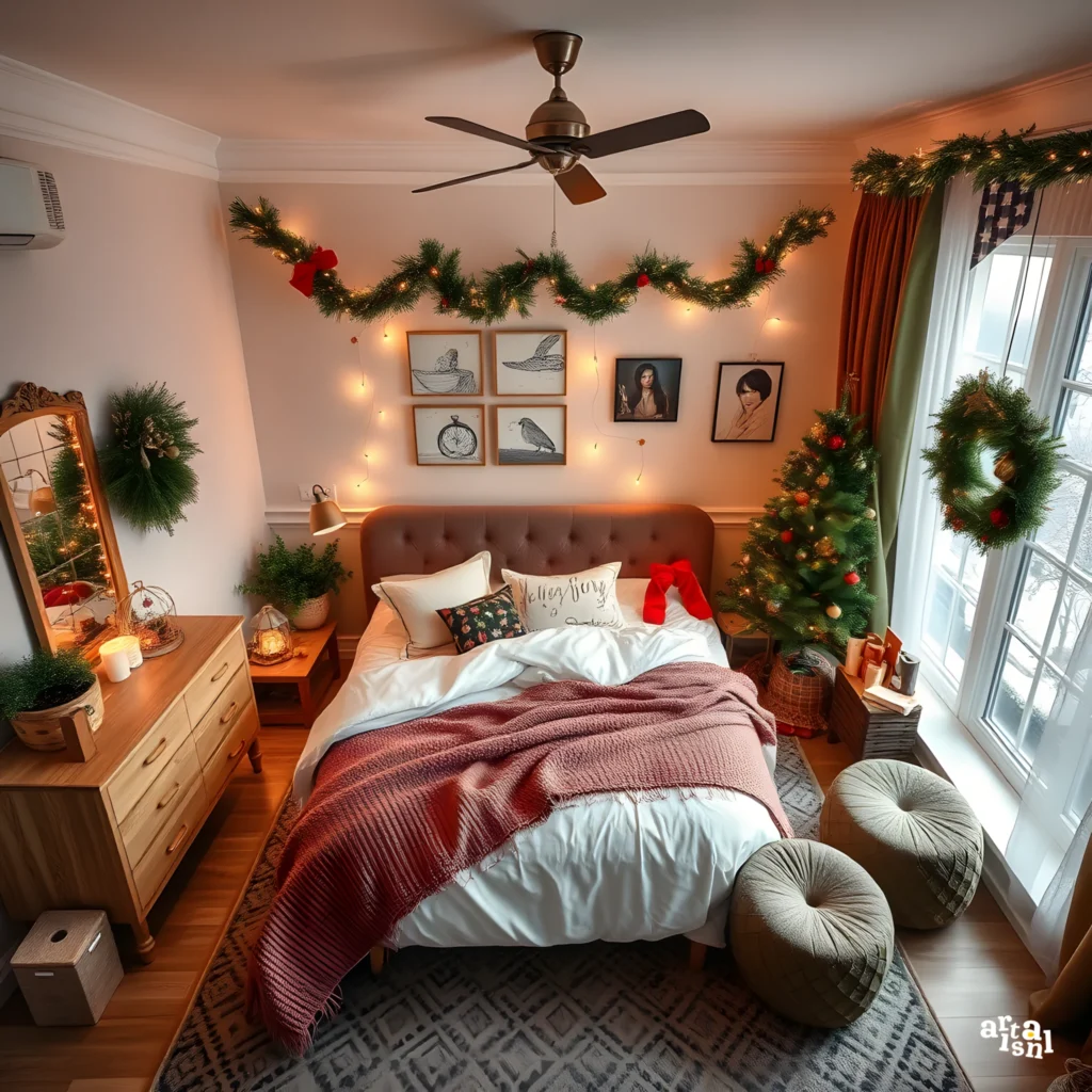 Winter Wonderland Christmas Cozy Bedroom Artisanal Home Goods-19