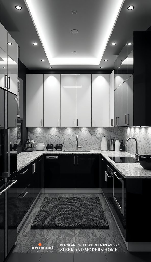 38 Timeless Black and White Kitchen Ideas for a Sleek and Modern Home