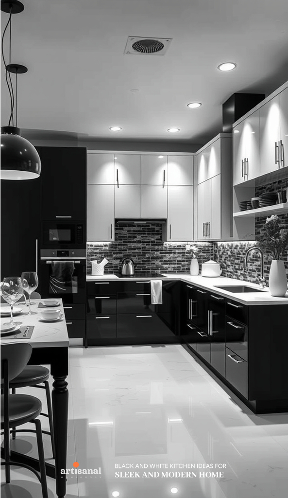 38 Timeless Black and White Kitchen Ideas for a Sleek and Modern Home