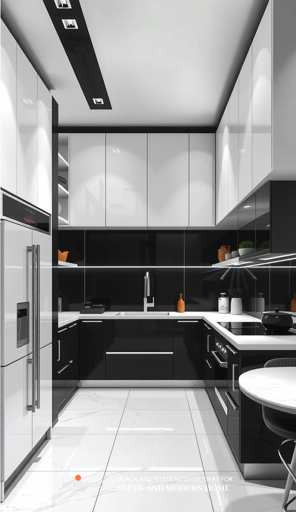 38 Timeless Black and White Kitchen Ideas for a Sleek and Modern Home