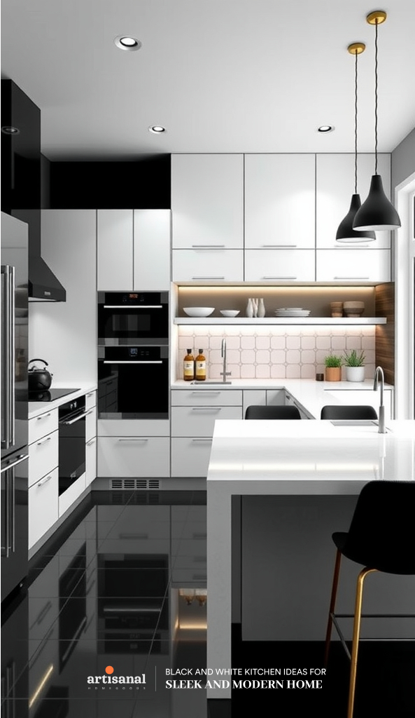 38 Timeless Black and White Kitchen Ideas for a Sleek and Modern Home