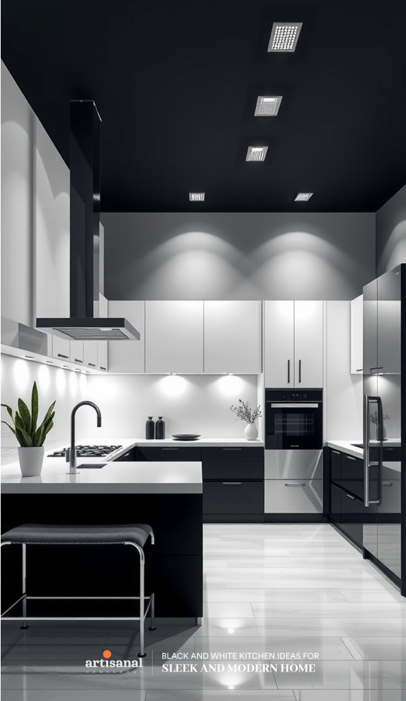 38 Timeless Black and White Kitchen Ideas for a Sleek and Modern Home