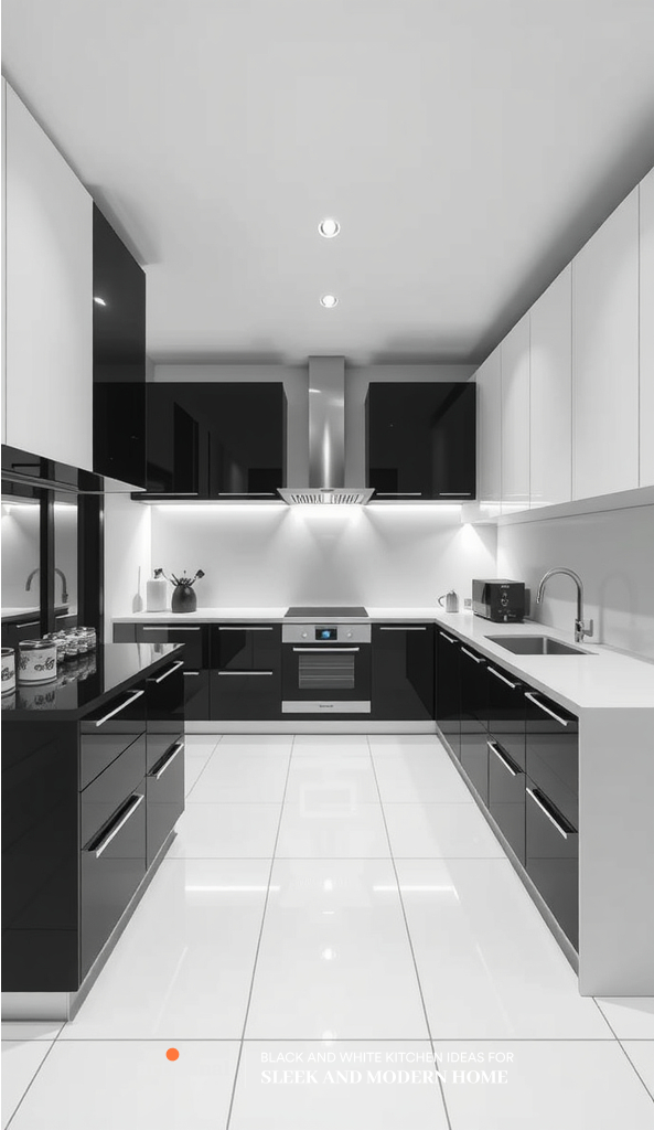 38 Timeless Black and White Kitchen Ideas for a Sleek and Modern Home