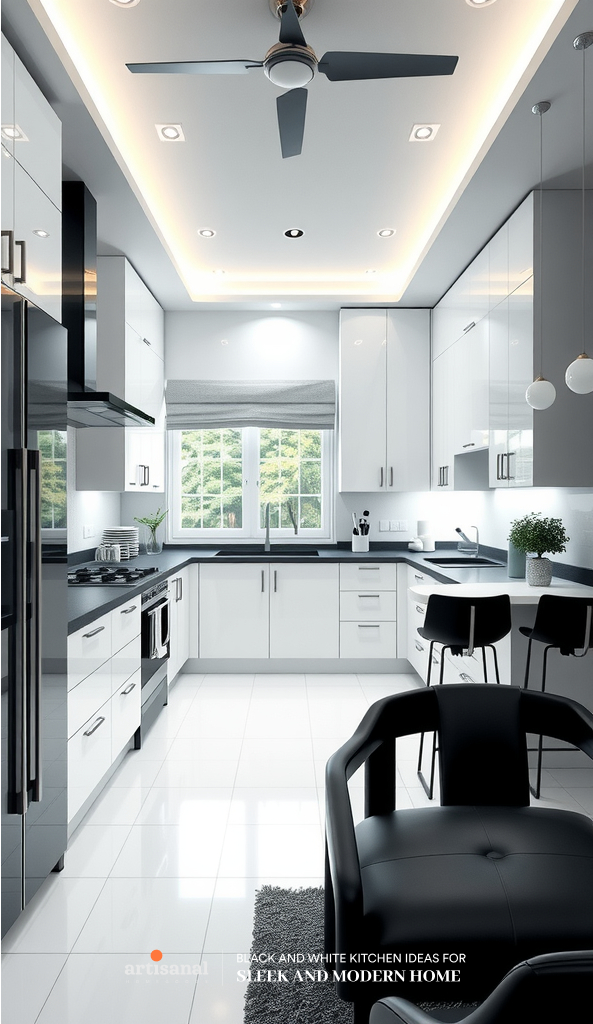 38 Timeless Black and White Kitchen Ideas for a Sleek and Modern Home