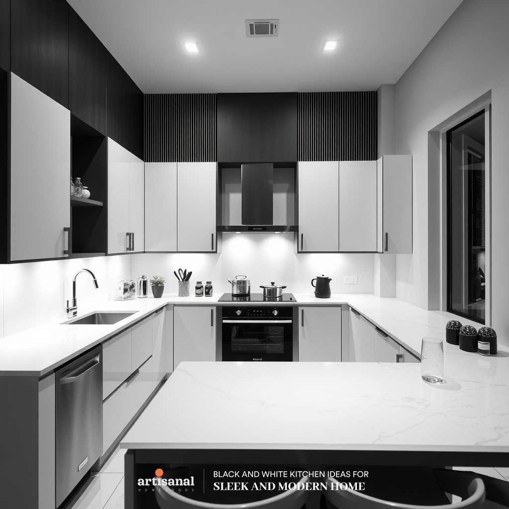 38 Timeless Black and White Kitchen Ideas for a Sleek and Modern Home