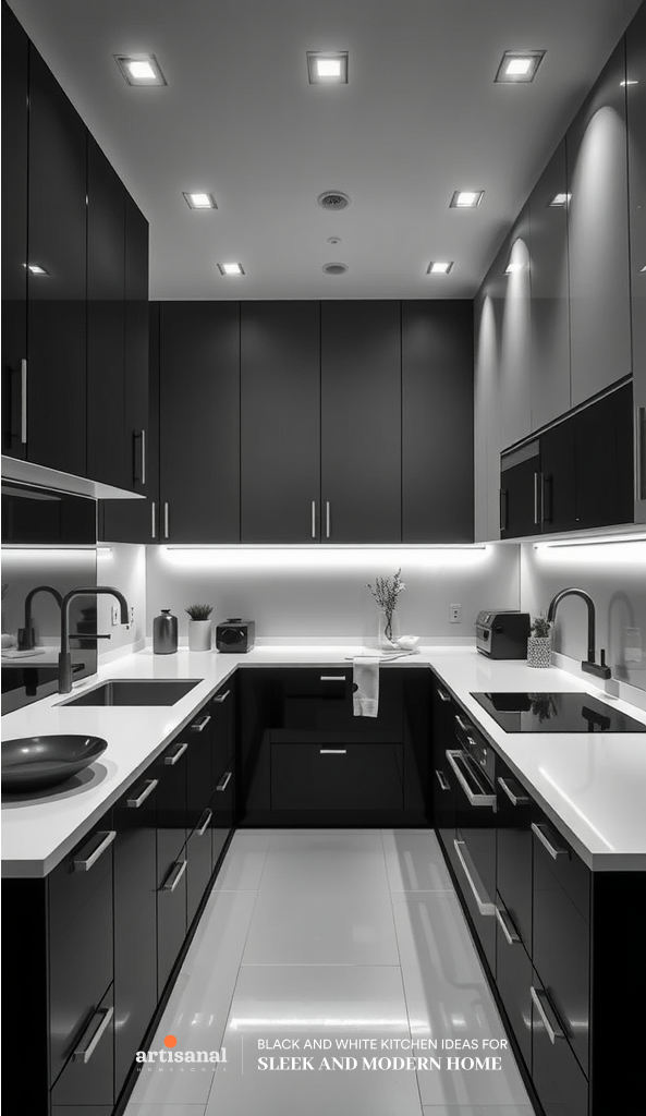 38 Timeless Black and White Kitchen Ideas for a Sleek and Modern Home