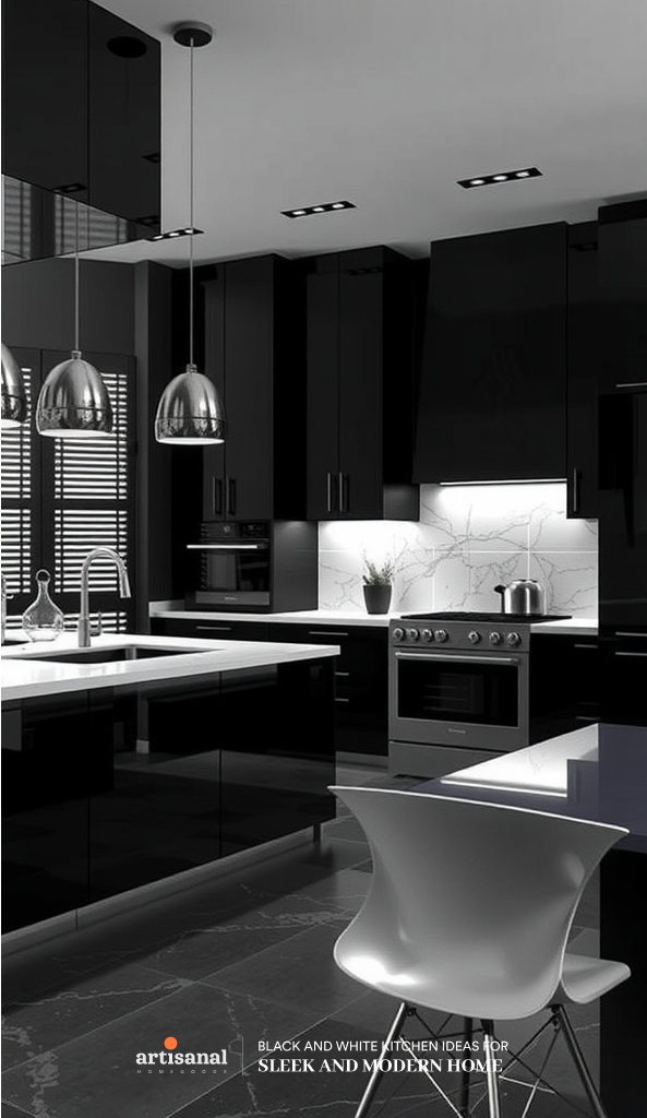 38 Timeless Black and White Kitchen Ideas for a Sleek and Modern Home