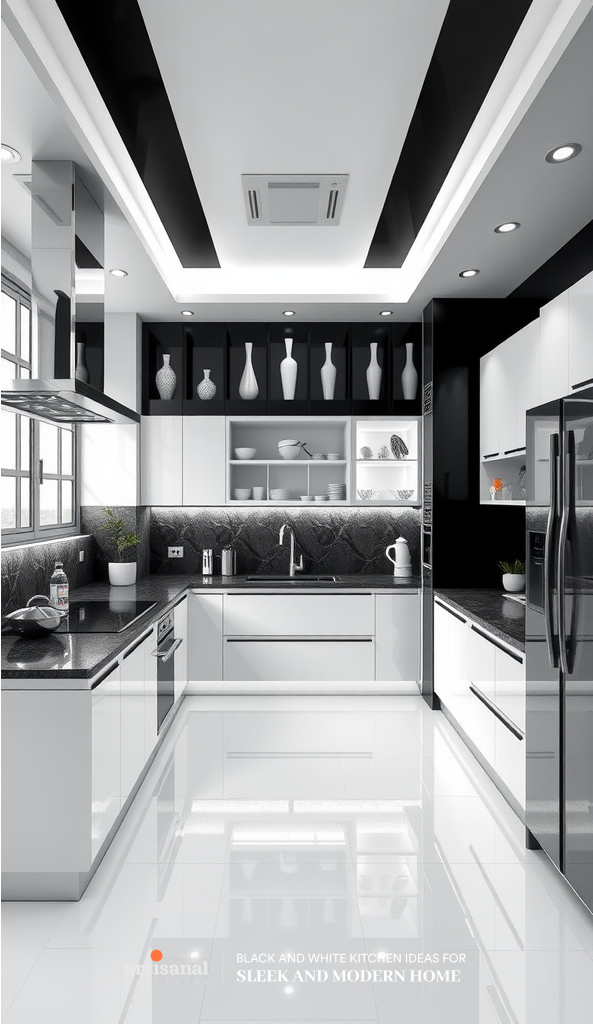 38 Timeless Black and White Kitchen Ideas for a Sleek and Modern Home