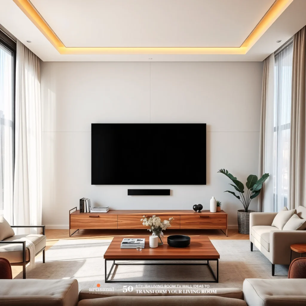 50 Modern TV Wall Ideas to Transform Your Living Room in 2025