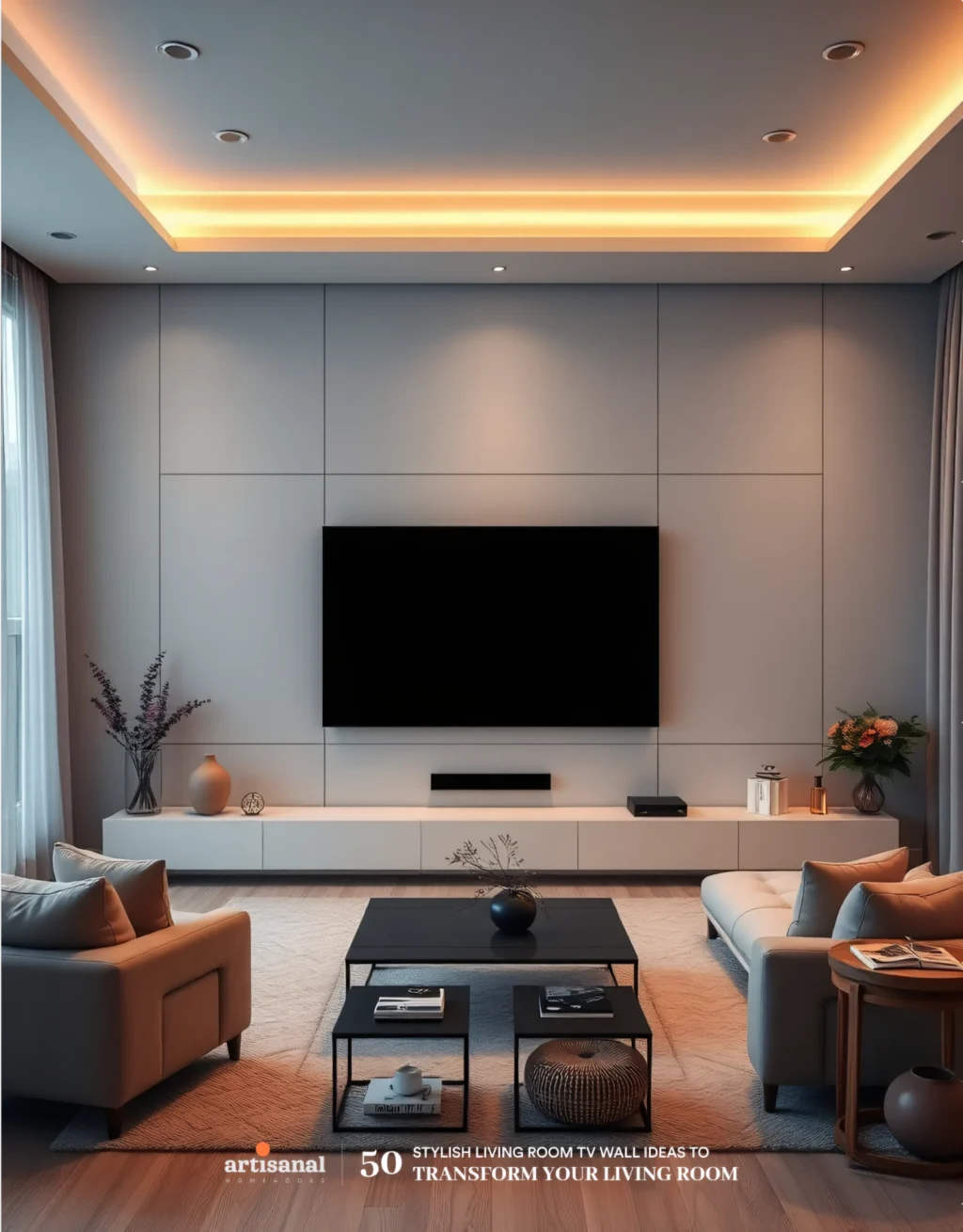 50 Modern TV Wall Ideas to Transform Your Living Room in 2025