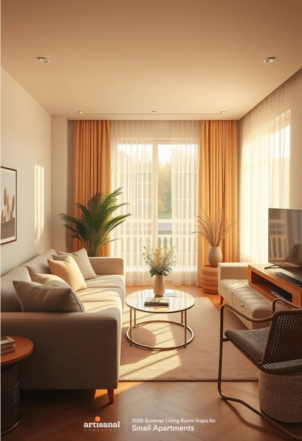 2025 Modern Summer Small Apartment Living Room Ideas