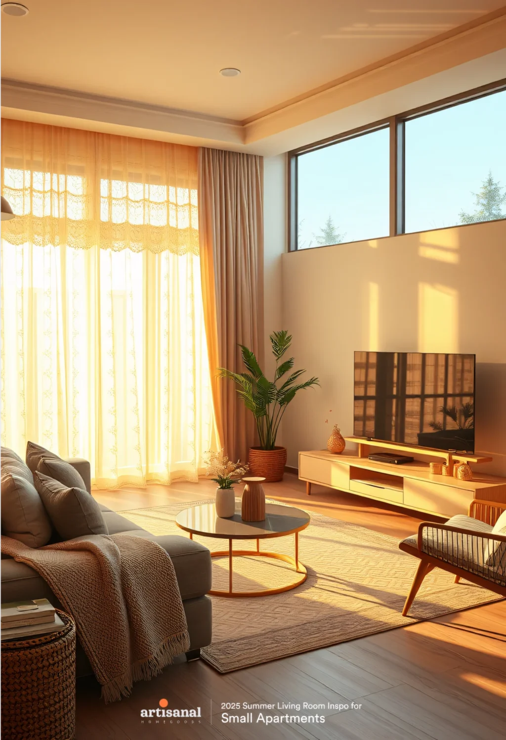 2025 Modern Summer Small Apartment Living Room Ideas