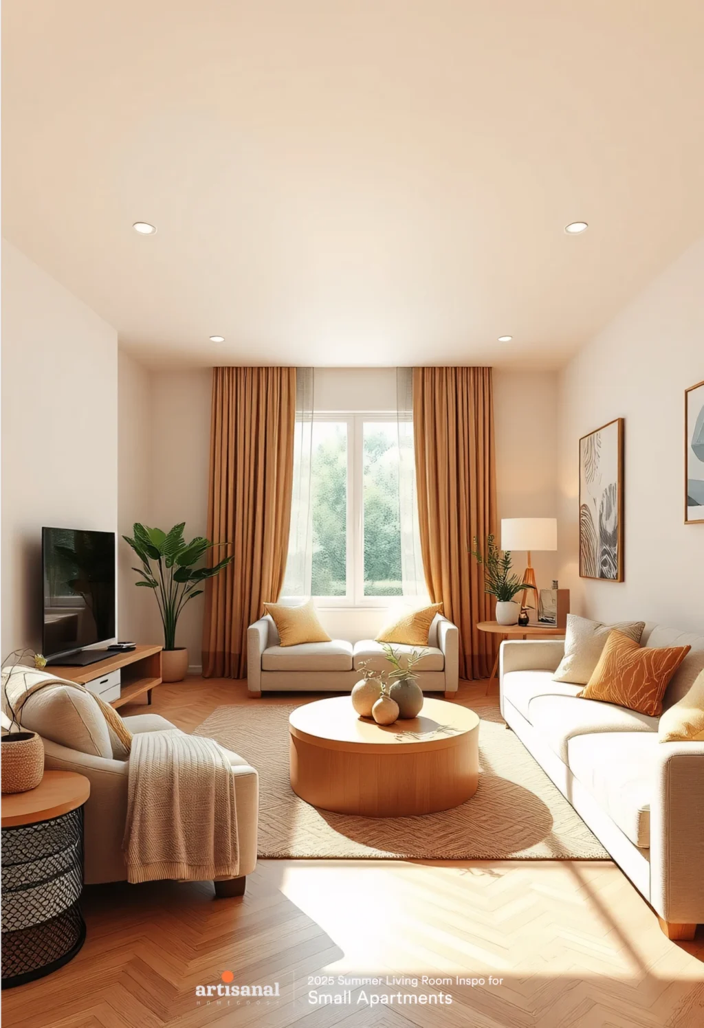 2025 Modern Summer Small Apartment Living Room Ideas