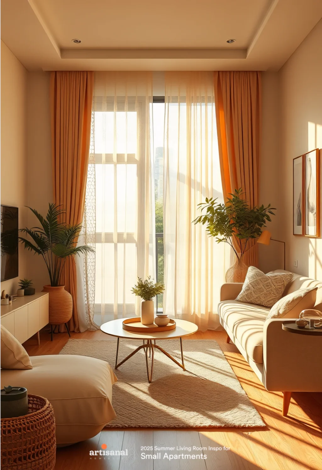 2025 Modern Summer Small Apartment Living Room Ideas