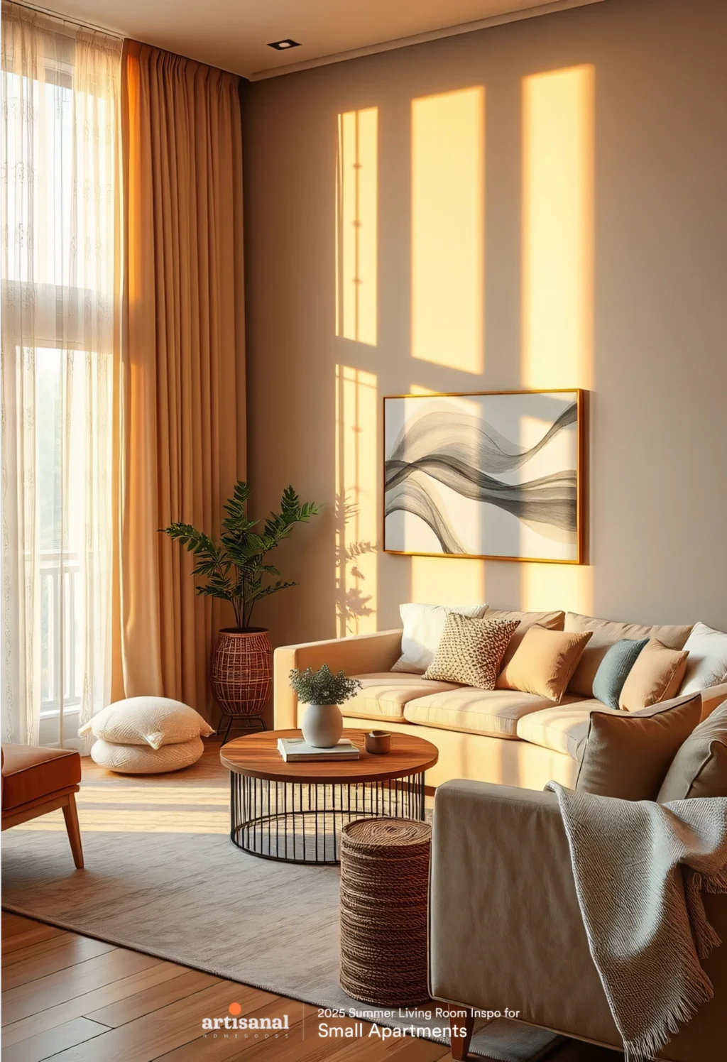 2025 Modern Summer Small Apartment Living Room Ideas