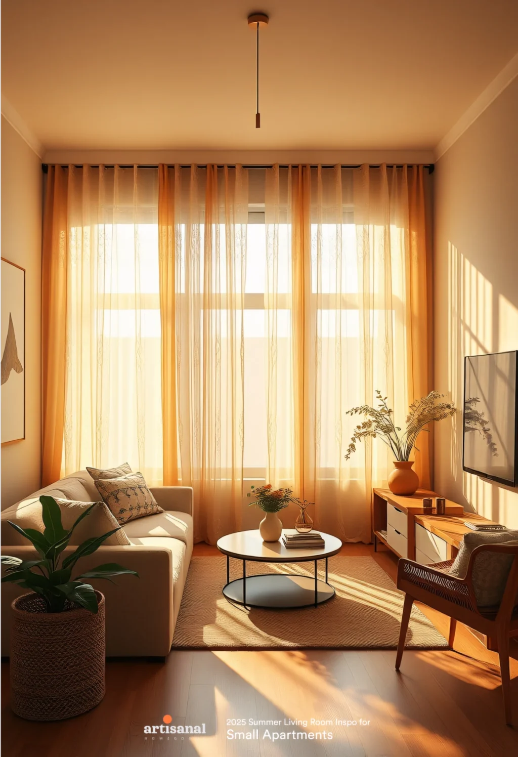 2025 Modern Summer Small Apartment Living Room Ideas