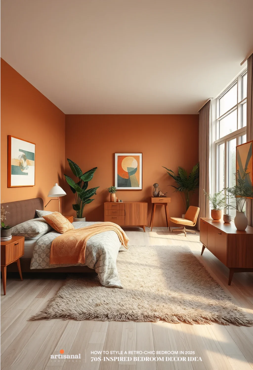 70s-Inspired Retro Bedroom Decor Ideas in 2025