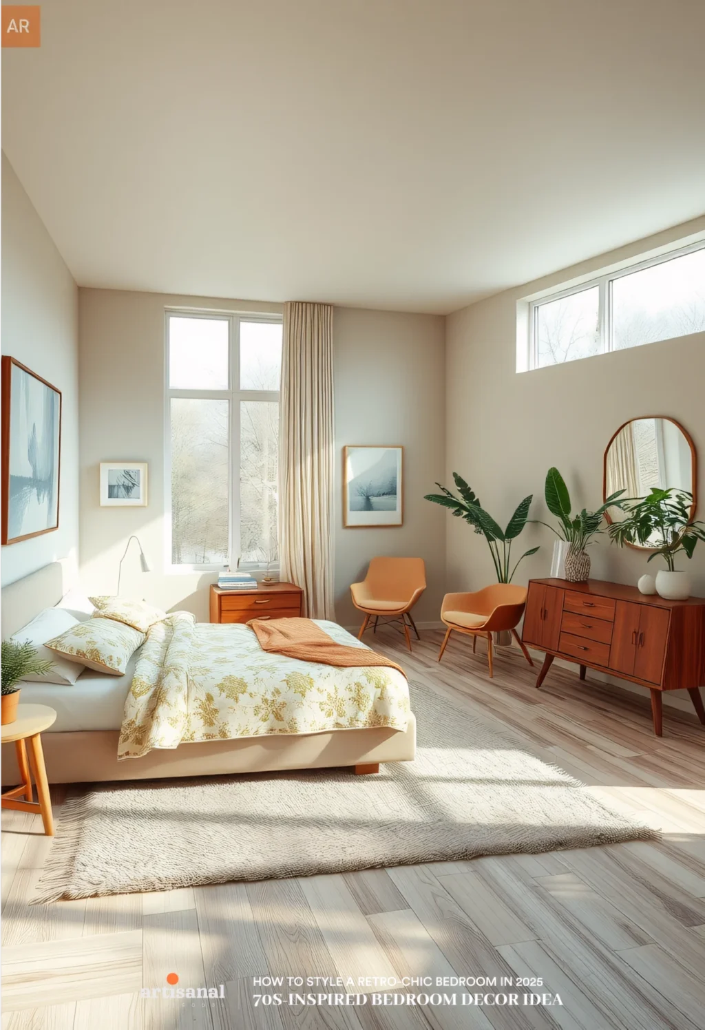 70s-Inspired Retro Bedroom Decor Ideas in 2025