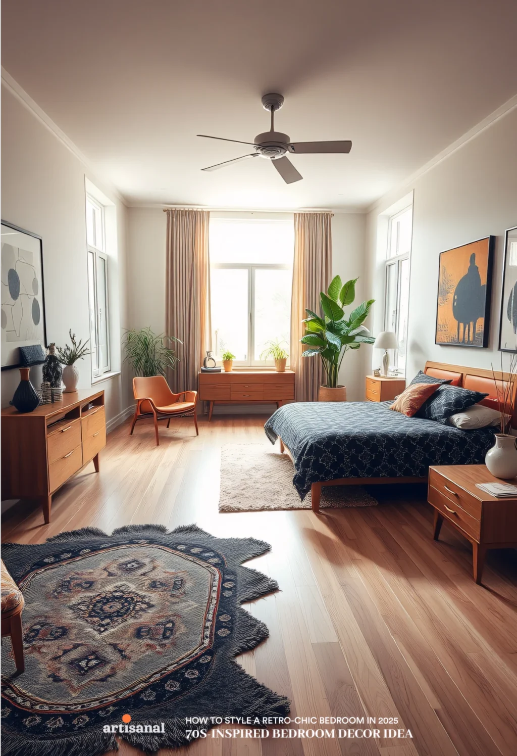 70s-Inspired Retro Bedroom Decor Ideas in 2025