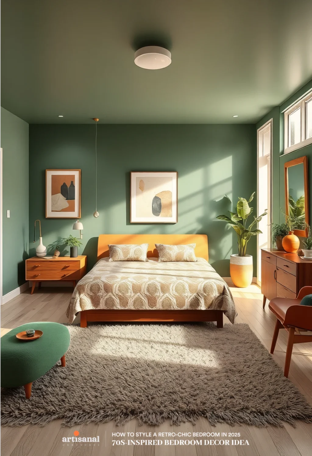 70s-Inspired Retro Bedroom Decor Ideas in 2025