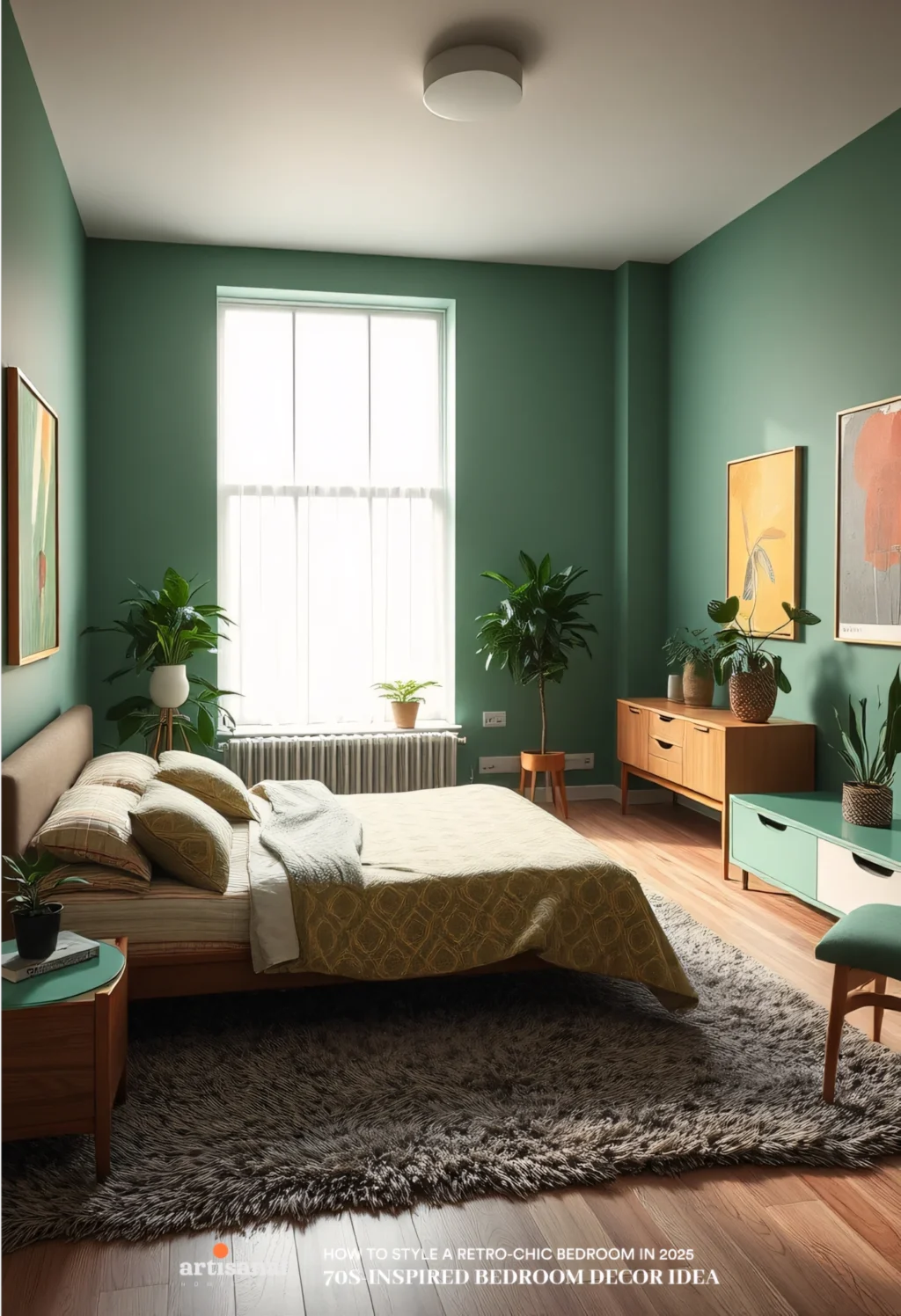 70s-Inspired Retro Bedroom Decor Ideas in 2025