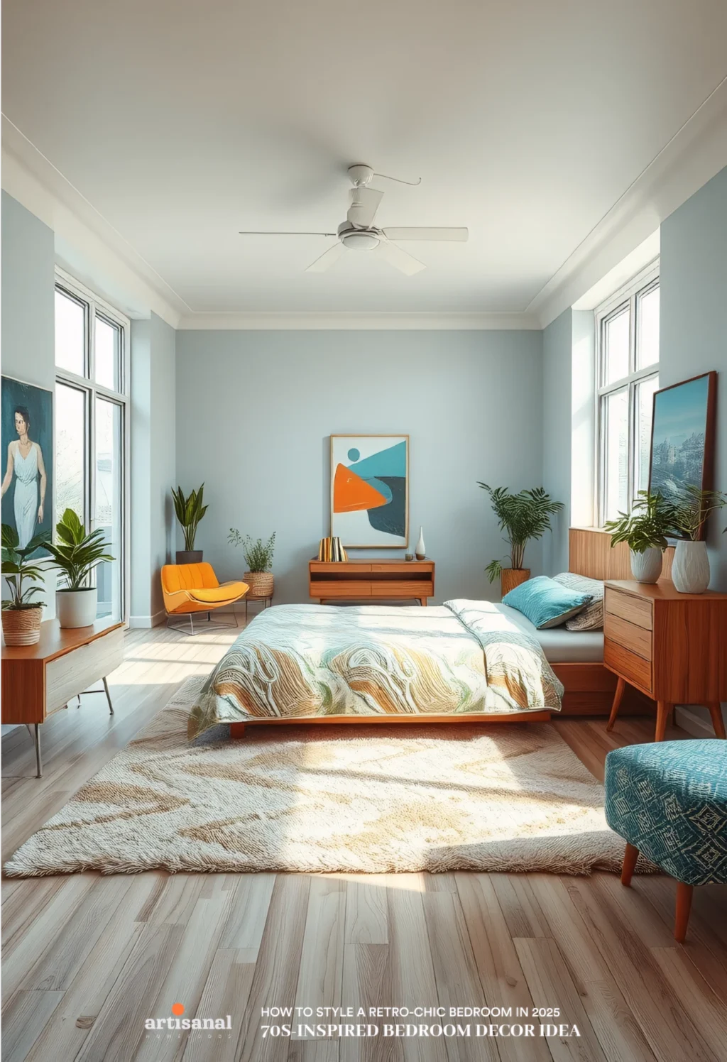 70s-Inspired Retro Bedroom Decor Ideas in 2025