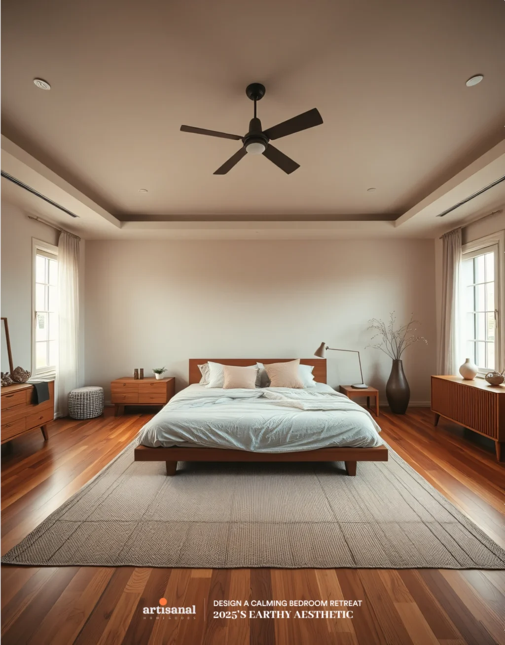 2025’s Earthy Aesthetic: How to Design a Calming Bedroom Retreat