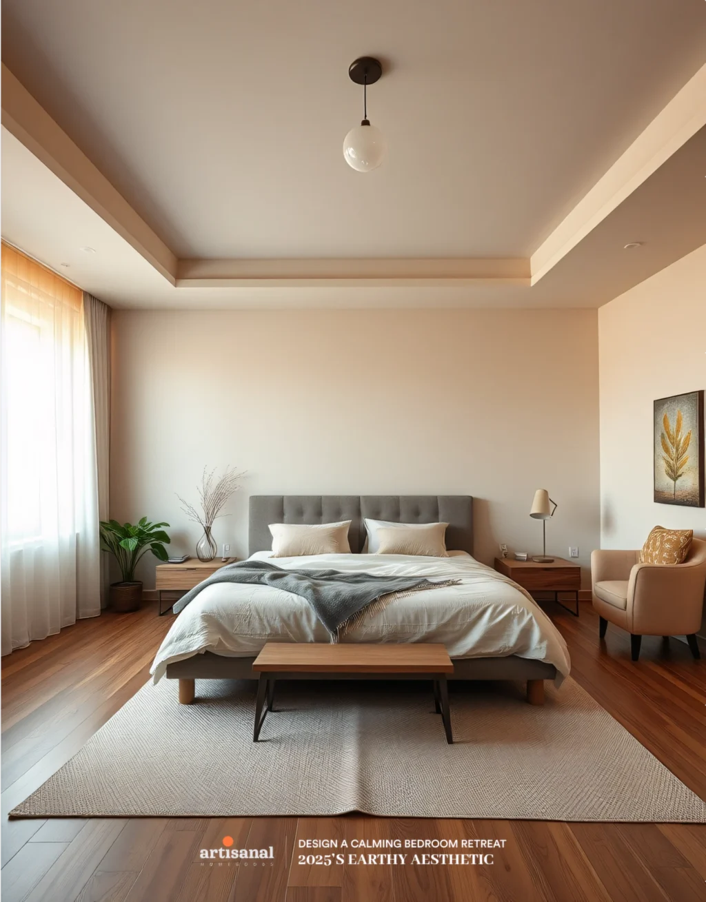 2025’s Earthy Aesthetic: How to Design a Calming Bedroom Retreat