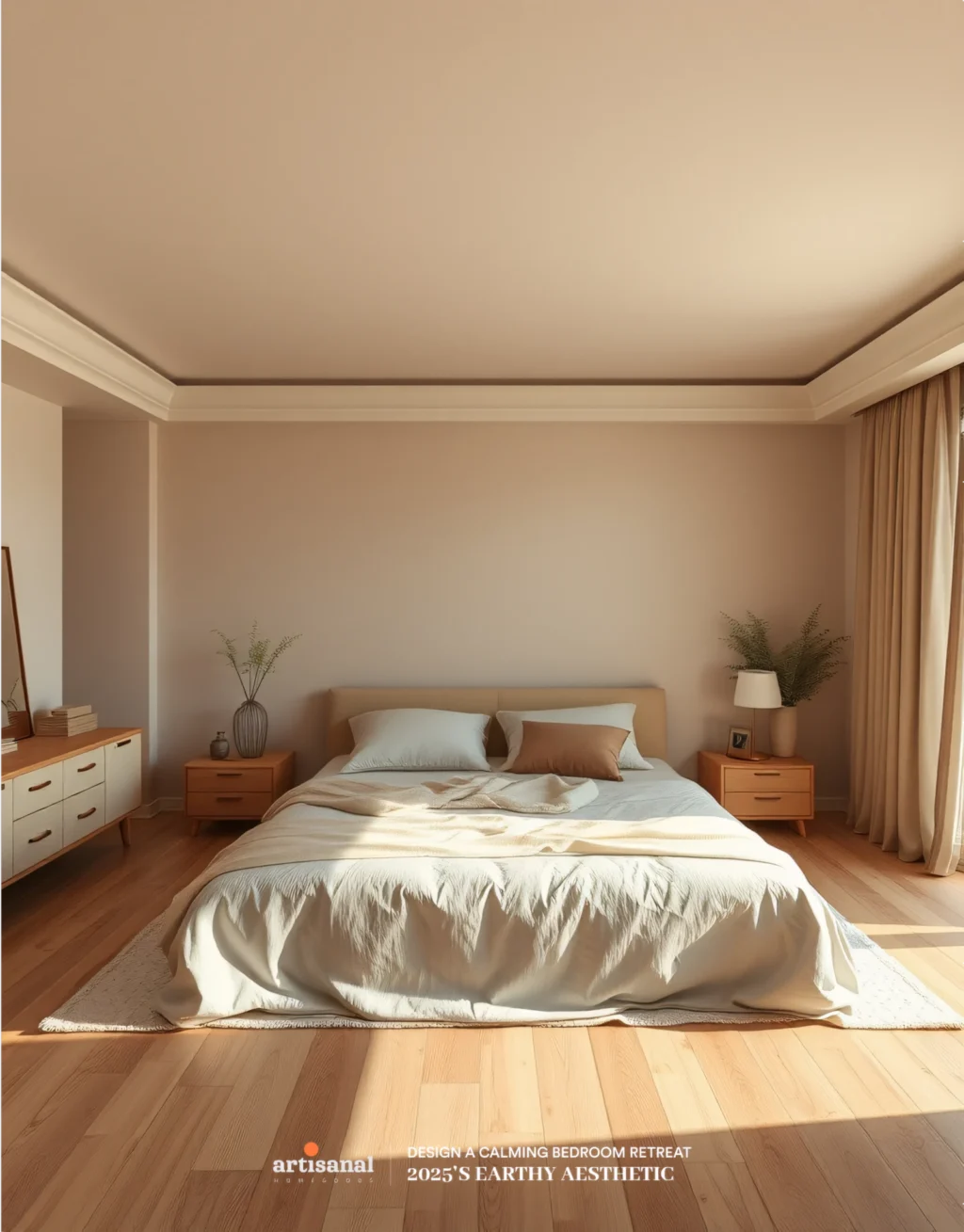 2025’s Earthy Aesthetic: How to Design a Calming Bedroom Retreat