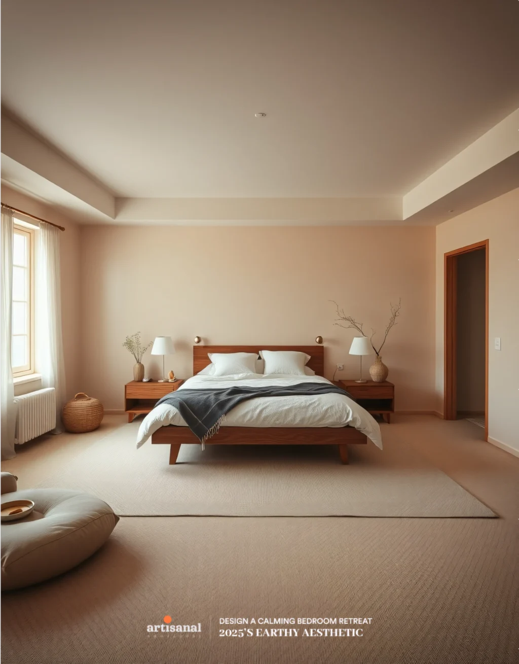 2025’s Earthy Aesthetic: How to Design a Calming Bedroom Retreat