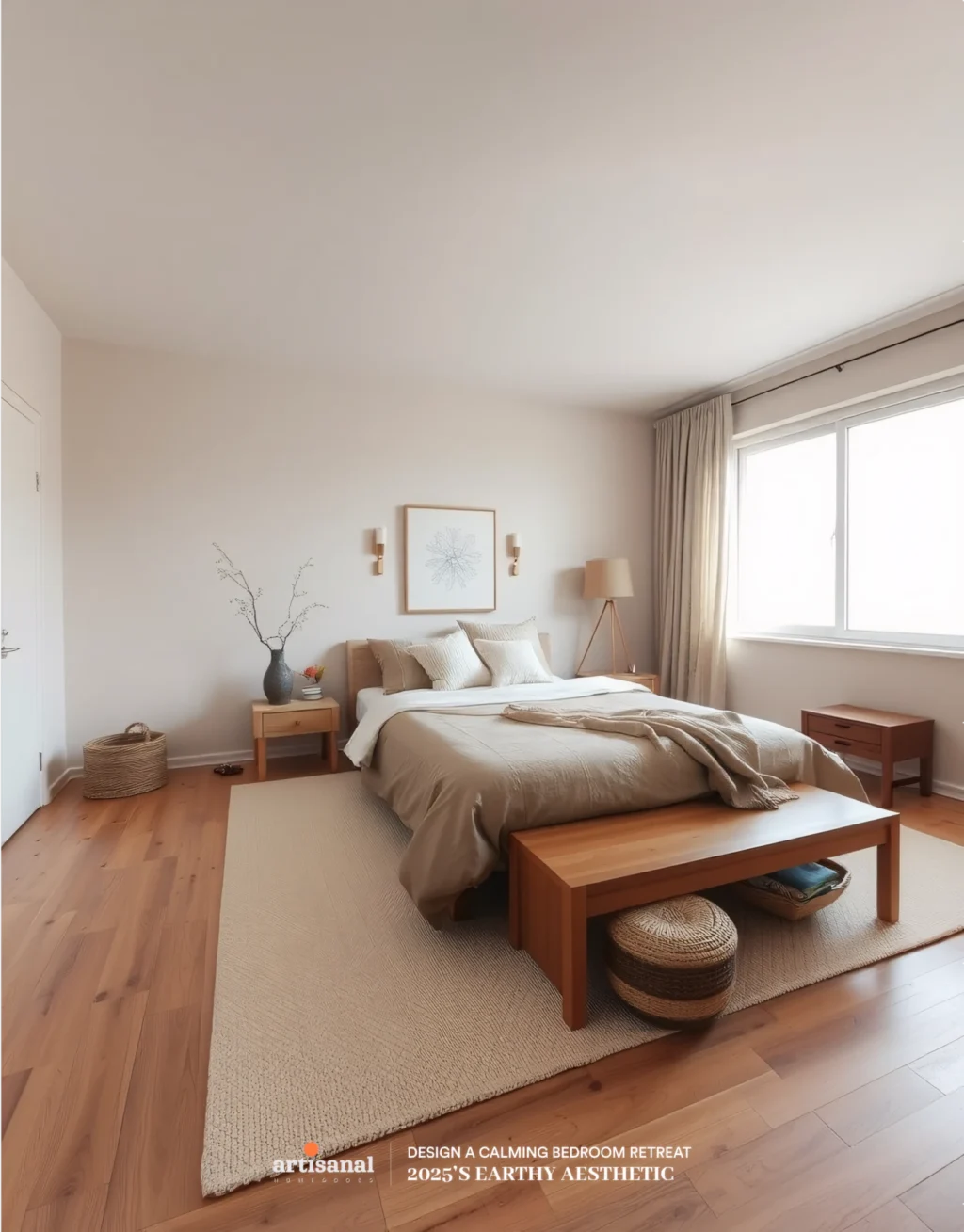 2025’s Earthy Aesthetic: How to Design a Calming Bedroom Retreat