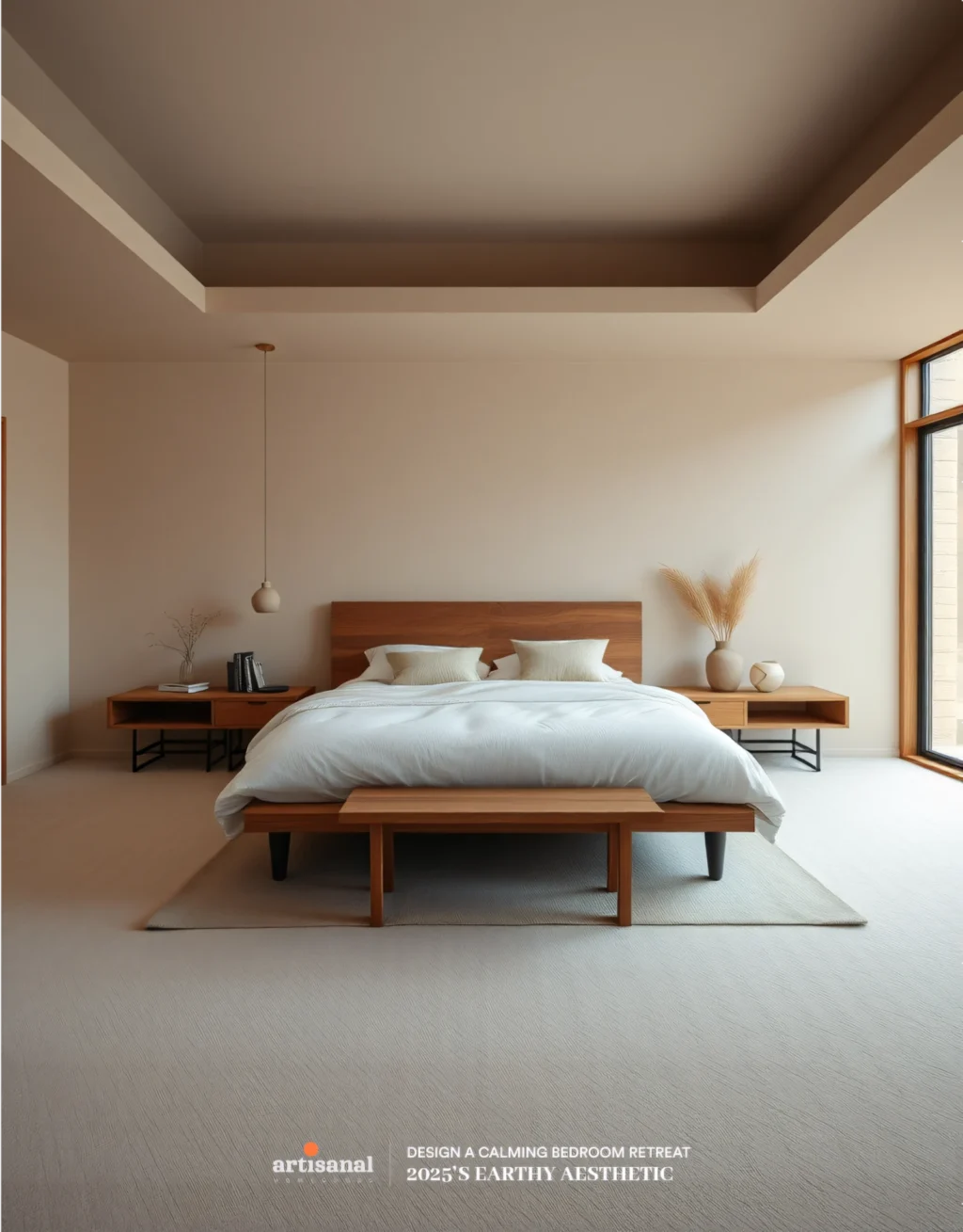 2025’s Earthy Aesthetic: How to Design a Calming Bedroom Retreat