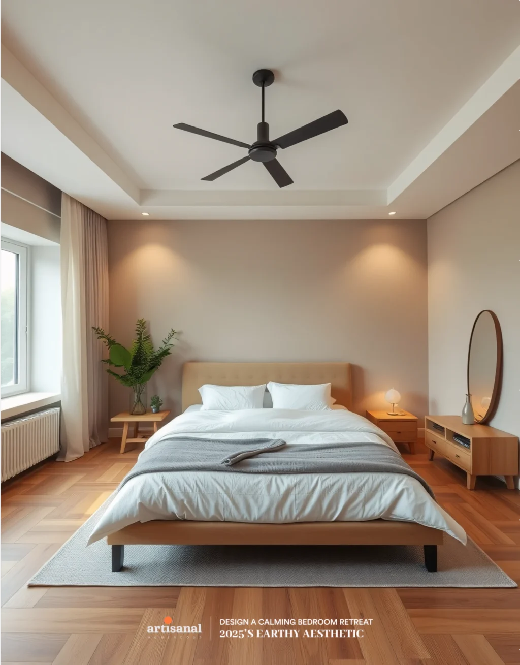 2025’s Earthy Aesthetic: How to Design a Calming Bedroom Retreat