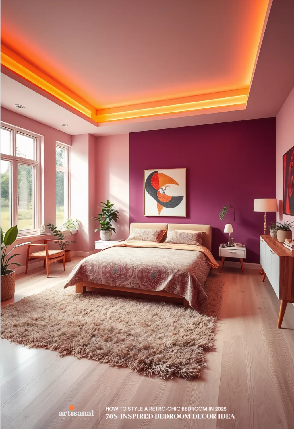 70s-Inspired Retro Bedroom Decor Ideas in 2025