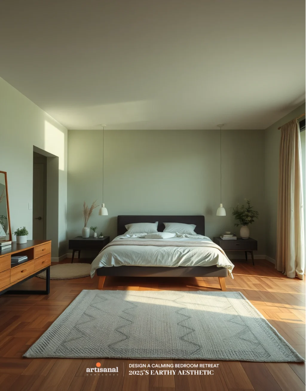 2025’s Earthy Aesthetic: How to Design a Calming Bedroom Retreat