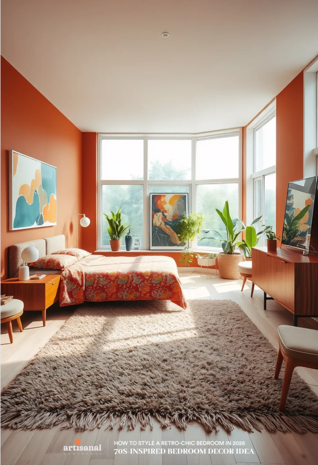 70s-Inspired Retro Bedroom Decor Ideas in 2025