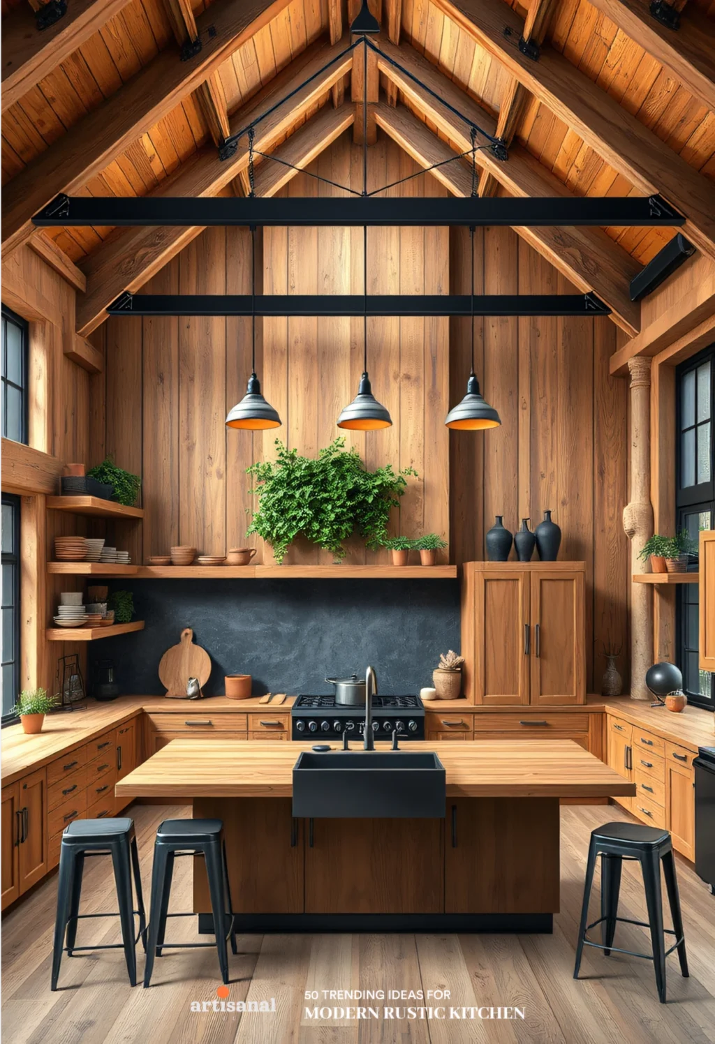 50 Modern Rustic Kitchen Ideas Trending in 2025